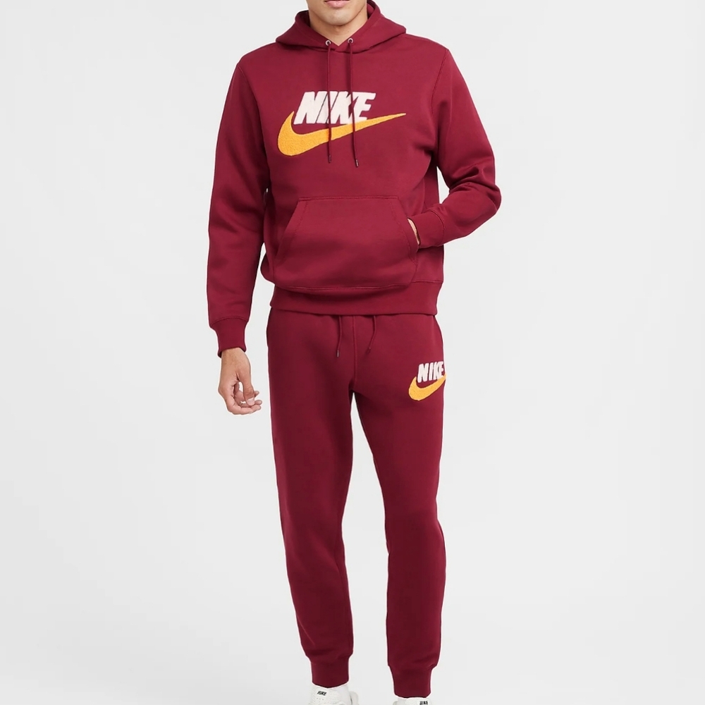 NWT Men's Nike 2pc Burgundy Sweat Set